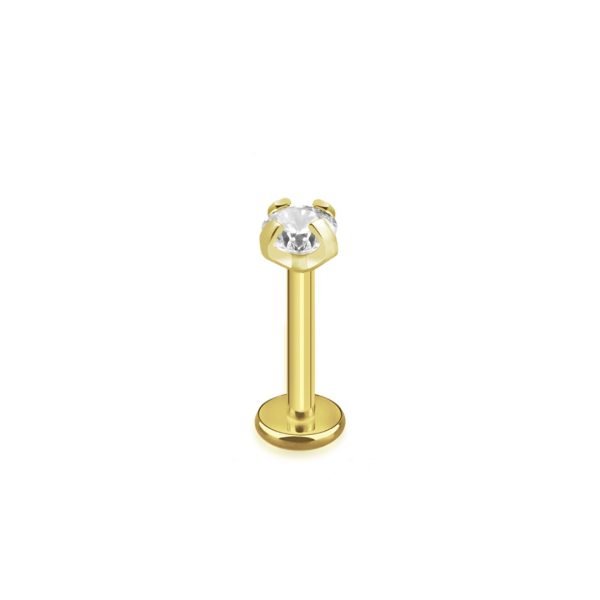 Labret Griffé avec strass gold