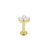 Labret Marquise closher avec strass gold